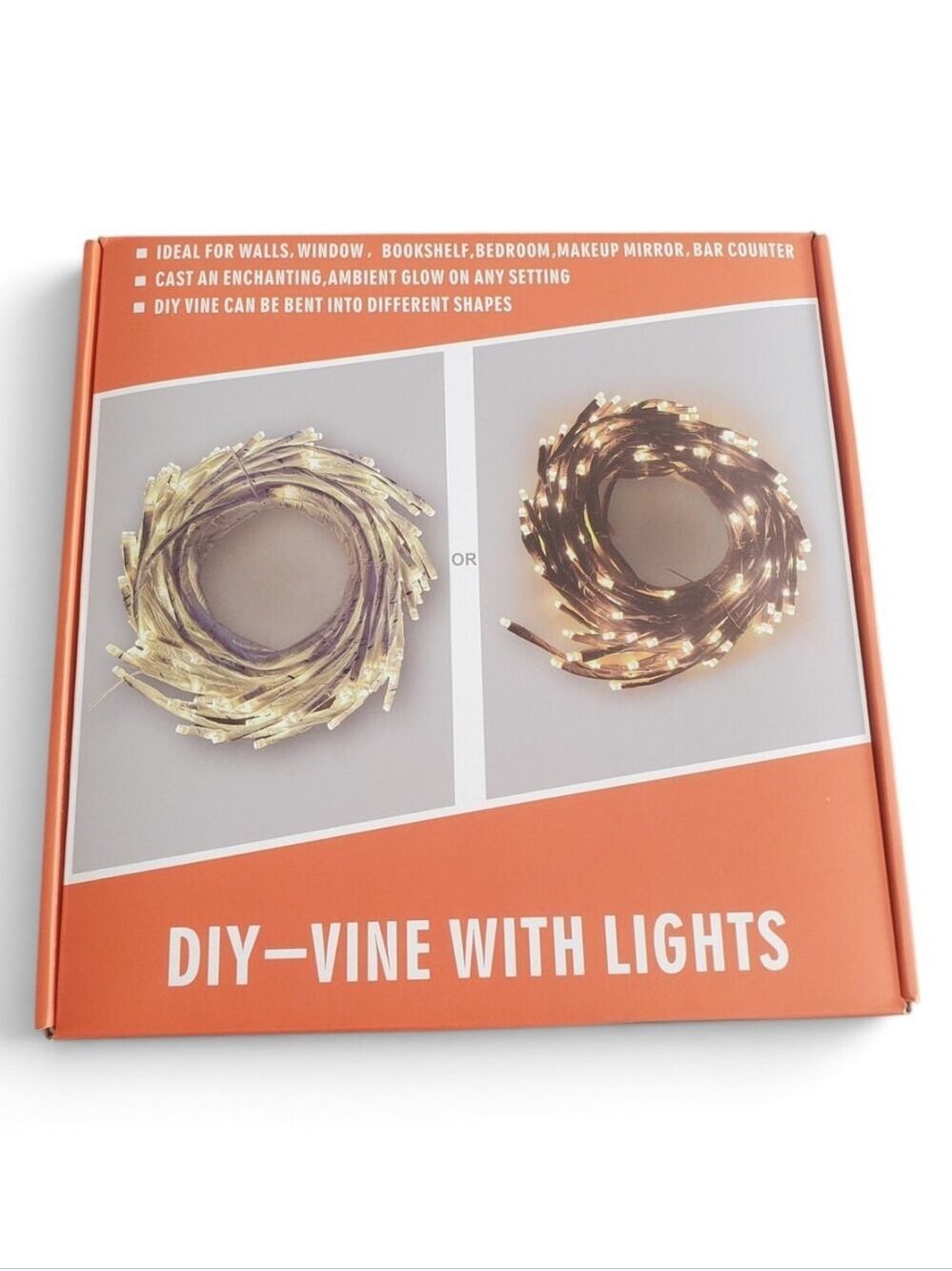 NEW DIY Vine with Lights - Gold/Brown Decorative String Lights
